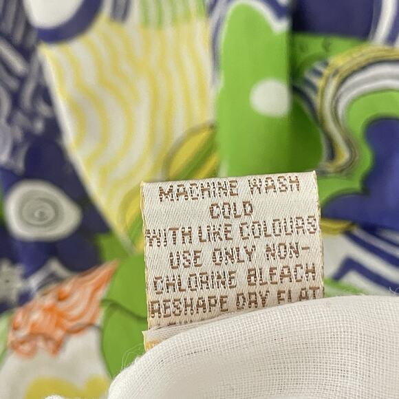 Vintage Adini S Groovy Floral Mini Dress India Cotton Y2K Psychedelic Boho - Picture 4 of 8